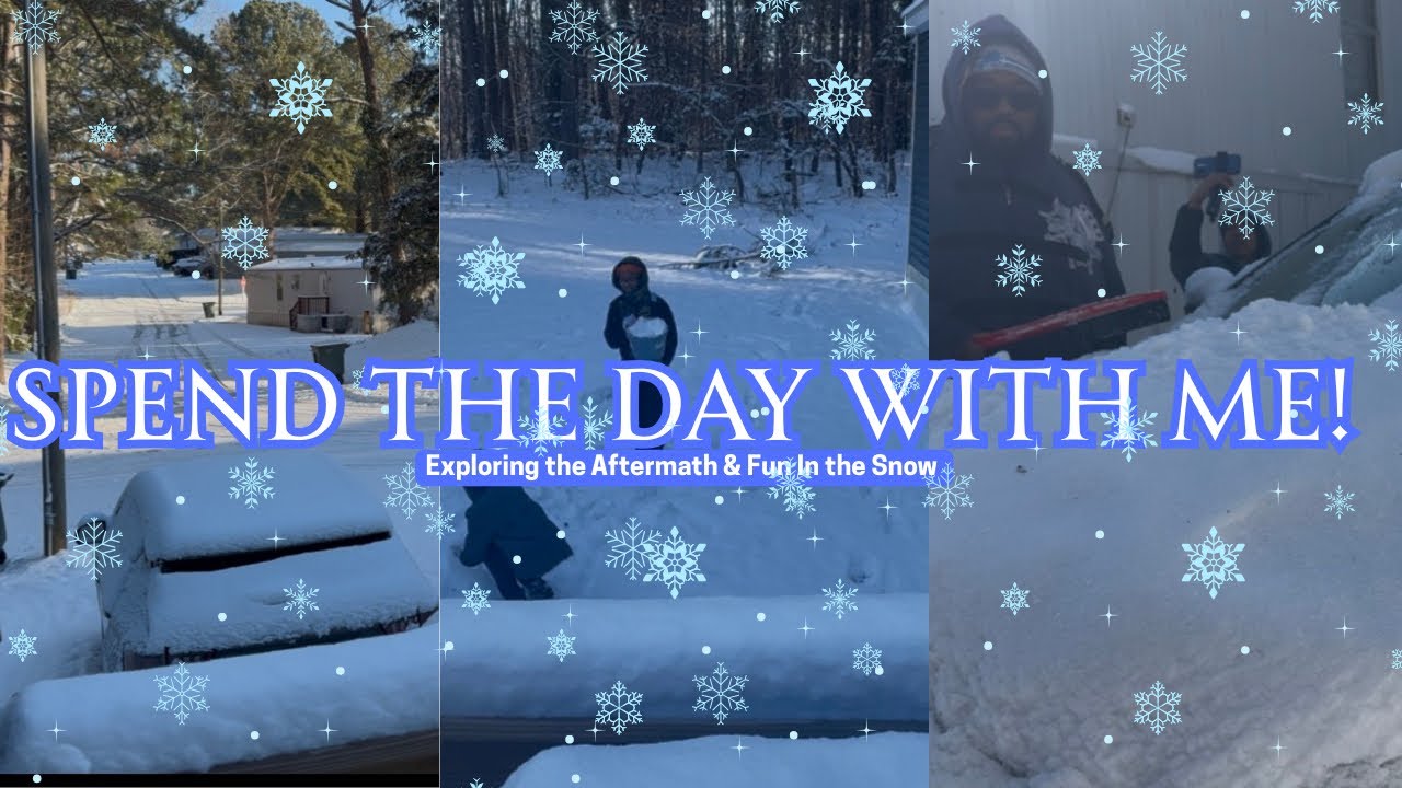 Зимнее приключение: исследование последствий шторма и веселье на снегу #vlog