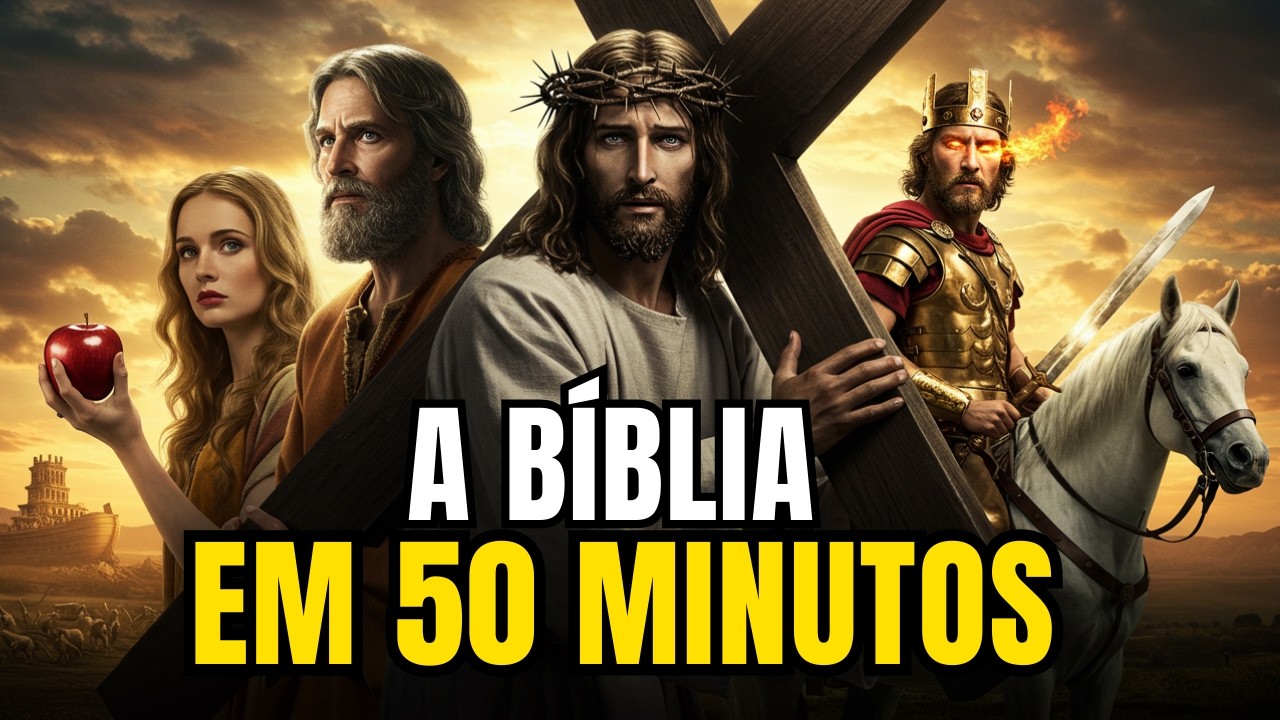 A Bíblia em 50 Minutos Para Quem Tem Pressa!!! | De Gênesis ao Apocalipse