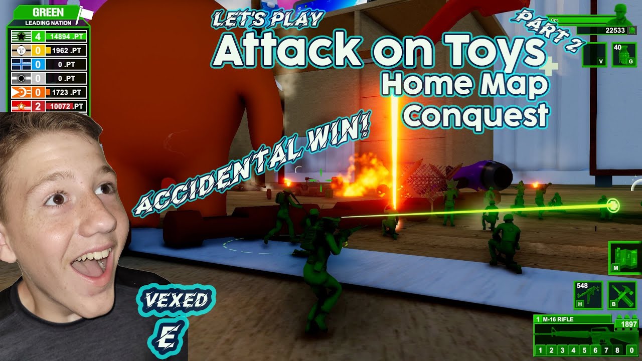 Attack on Toys Gameplay - Home Conquest Invasion Part 2 - The Surprise Win!