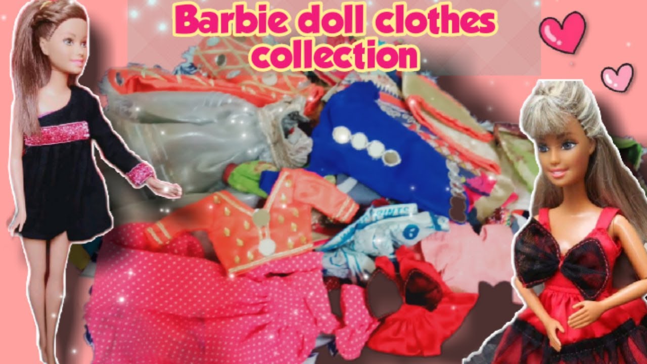 Showing all my Barbie doll clothes|Doll dress collection (part 2)||A-Doll designer❤️