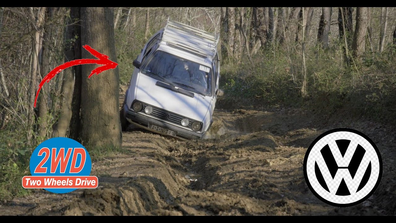 😰Golf Mk2 2WD, mieux qu'un 4x4?🌳