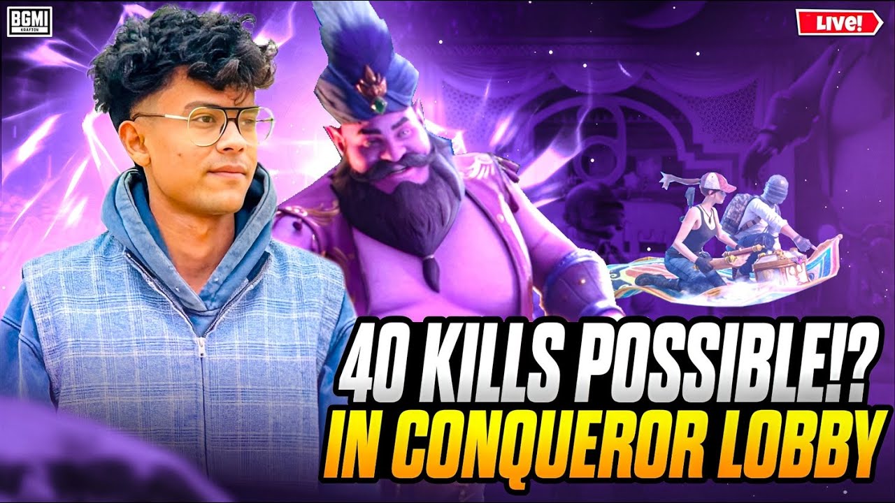 DAY - 105 /40KILLS POSSIBLE IN CONQUEROR LOBBY / #BGMI #SHORT #LIVE #FACECAME