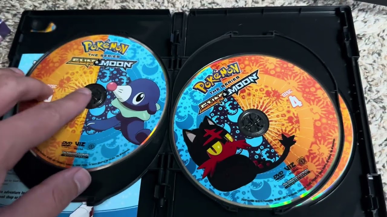 Pokémon Sun and Moon The complete season DVD openings & menus