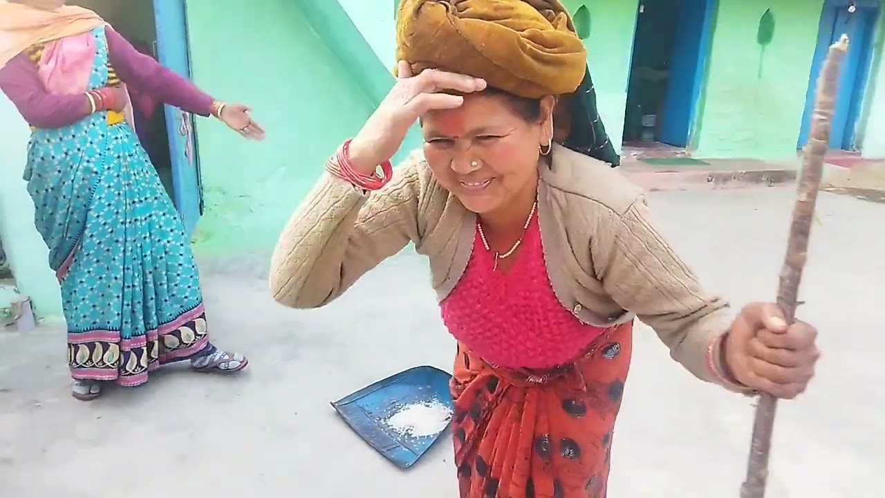 माधो सिंह भनडारी के गाने में भाभी जी का सुन्दर accting#dailyvlog #pahadi #viral #
