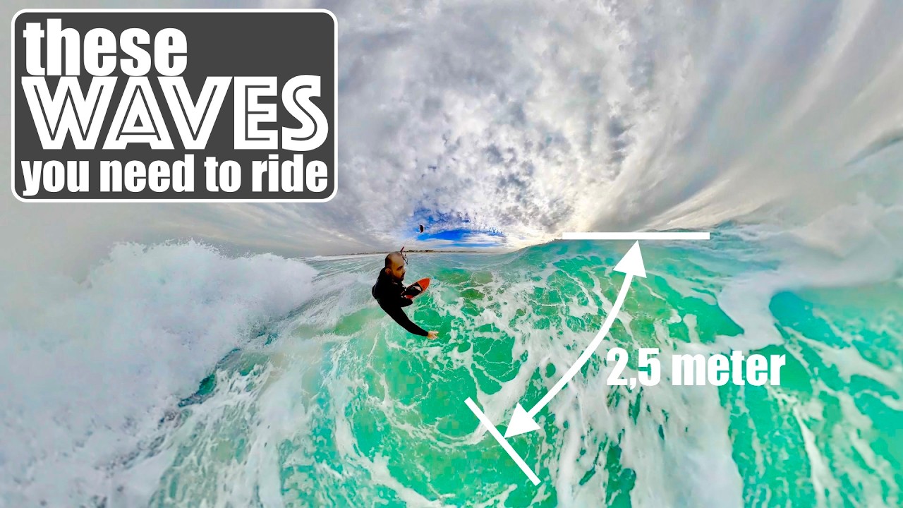GoPro Max or Insta 360 - 3rd person view - Kitesurfing in waves