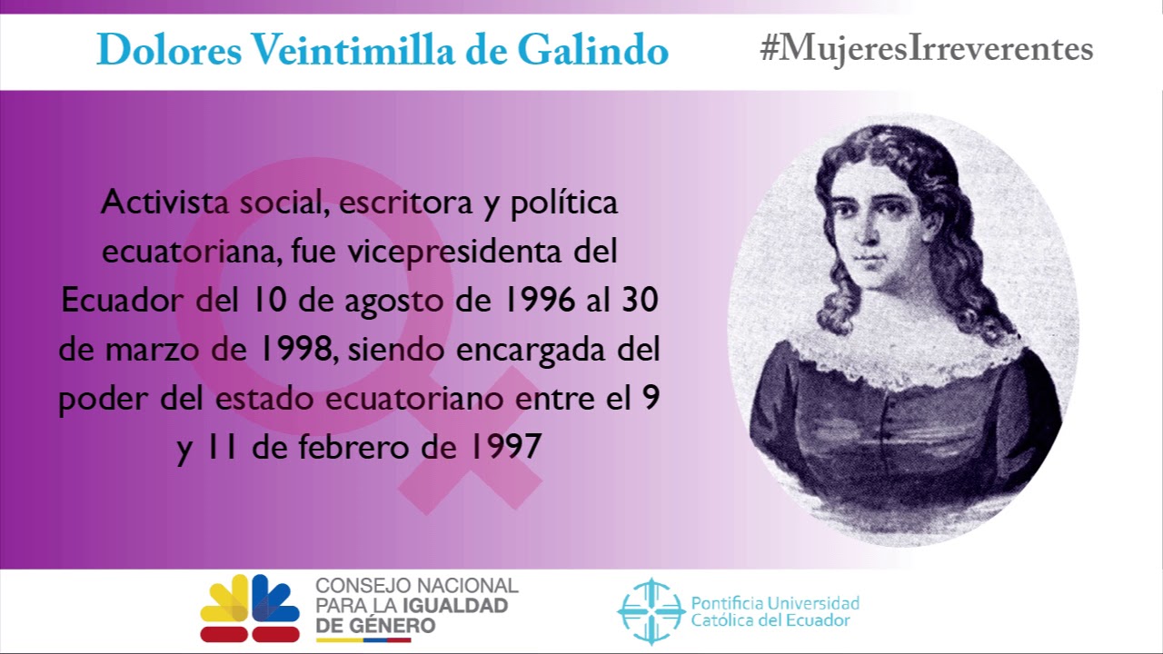 DOLORES VEINTIMILLA DE GALINDO