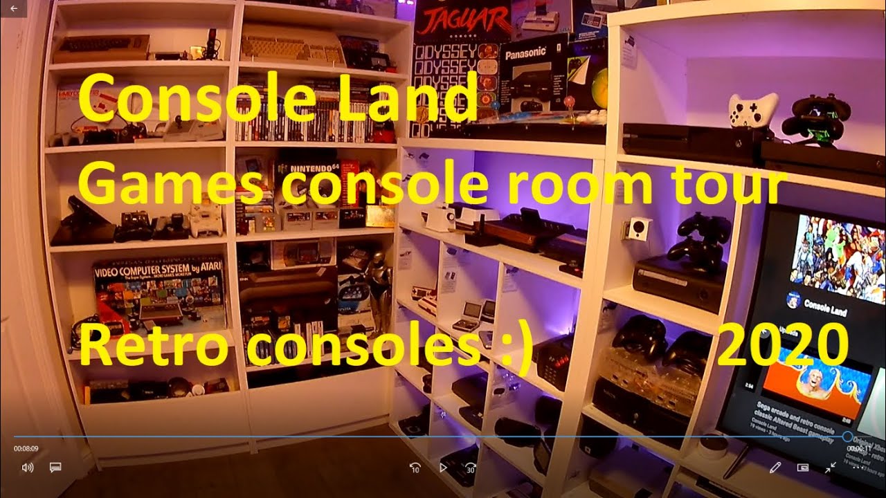 FULL Games room tour - console room tour - retro console room tour - gaming room tour