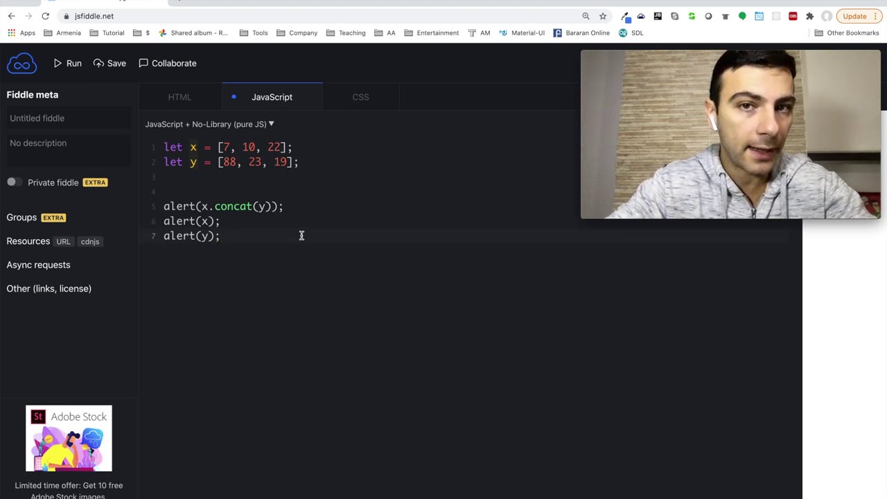 Javascript - Զանգվածի մեթոդները (Array methods)