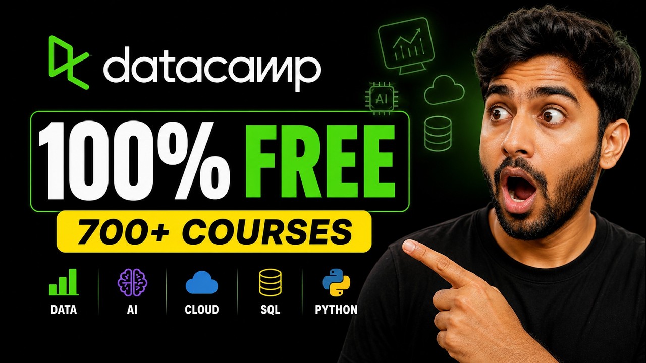 Более 700 платных курсов Datacamp теперь БЕСПЛАТНО! (Август 2026)