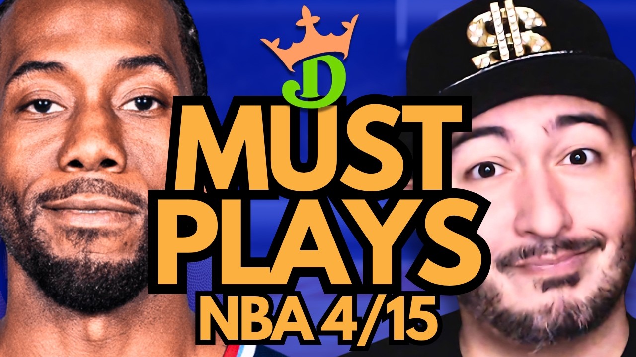 NBA DFS Wednesday 4/15 (DraftKings NBA MUST PLAYS) | NBA DFS Picks + Bets