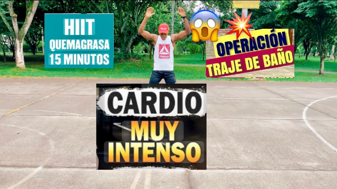 Cardio HIIT para bajar de peso y tonificar todo el cuerpo cardio funcional en casa￼