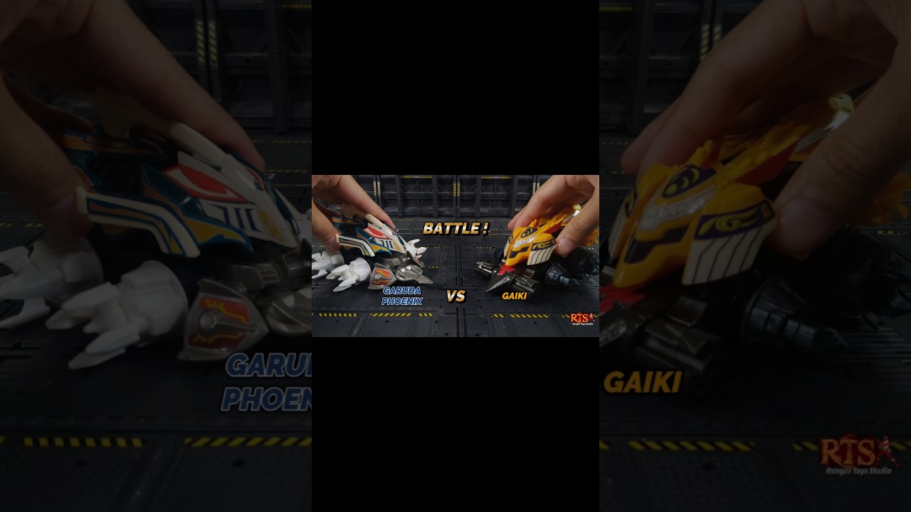 Crush Gear Battle! Garuda Phoenix VS Gaiki #crushgear