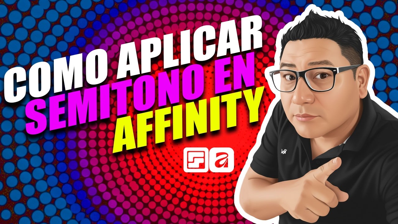 Como aplicar semitono en Affinity