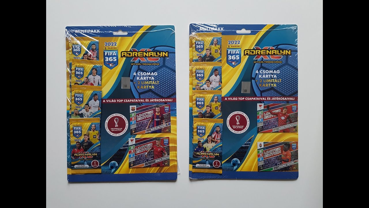 HIT!!! PANINI FIFA 365 2022 WERSJA WĘGIERSKA - UNBOXING DWÓCH MULTIPACKÓW - ILE LIMITEK WĘGIERSKICH?