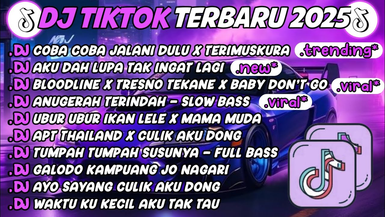 DJ TIKTOK TERBARU 2025🎵DJ COBA COBA JALANIN DULU X TERIMUSKURA🎵DJ AKU DAH LUPA TAK INGAT LAGI 🔥
