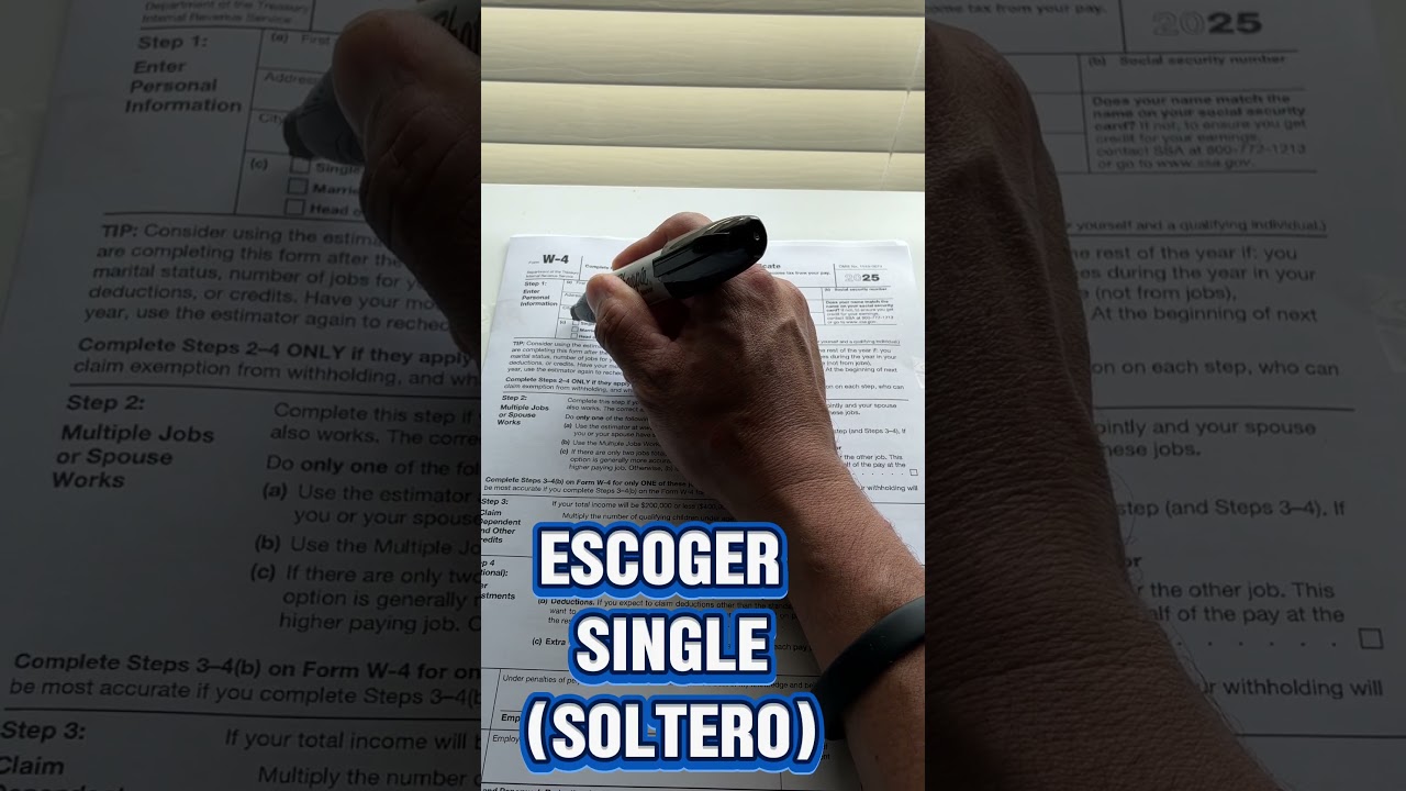 Aqu&iacute; te explico c&oacute;mo llenar la forma W-4 y as&iacute; evitar pagar m&aacute;s impuestos al final del a&ntilde;o.