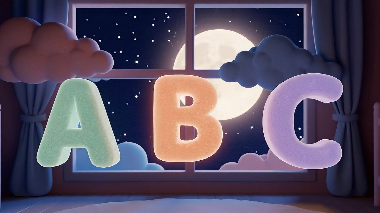 ABC Bedtime Song 🌙 Learn Letters A–Z | Calm Alphabet Song for Kids to Sleep