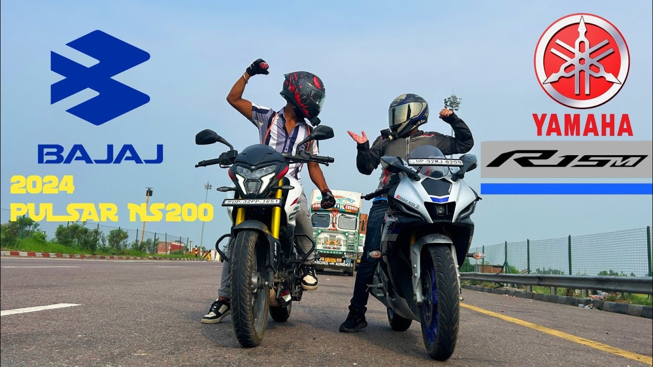 2024 PULSAR NS200 VS YAMAHA R15M || DRAG RACE || UNEXPECTED RESULT😯