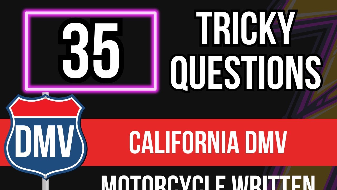 California DMV Motorcycle Written Test 2026 (35 Tricky Questions)