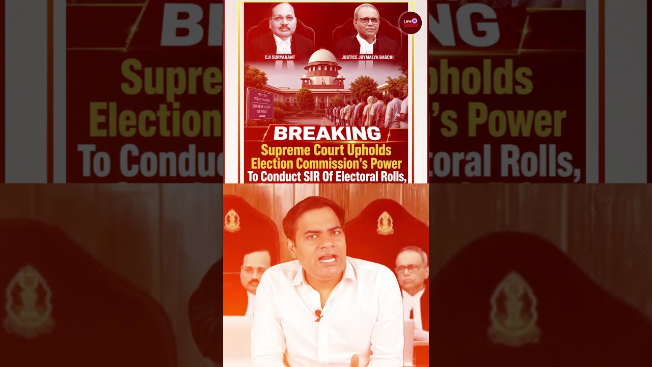 BREAKING | ECI Not Acting Beyond Its Statutory Authority In Conducting SIR: SC Upholds ECI Power