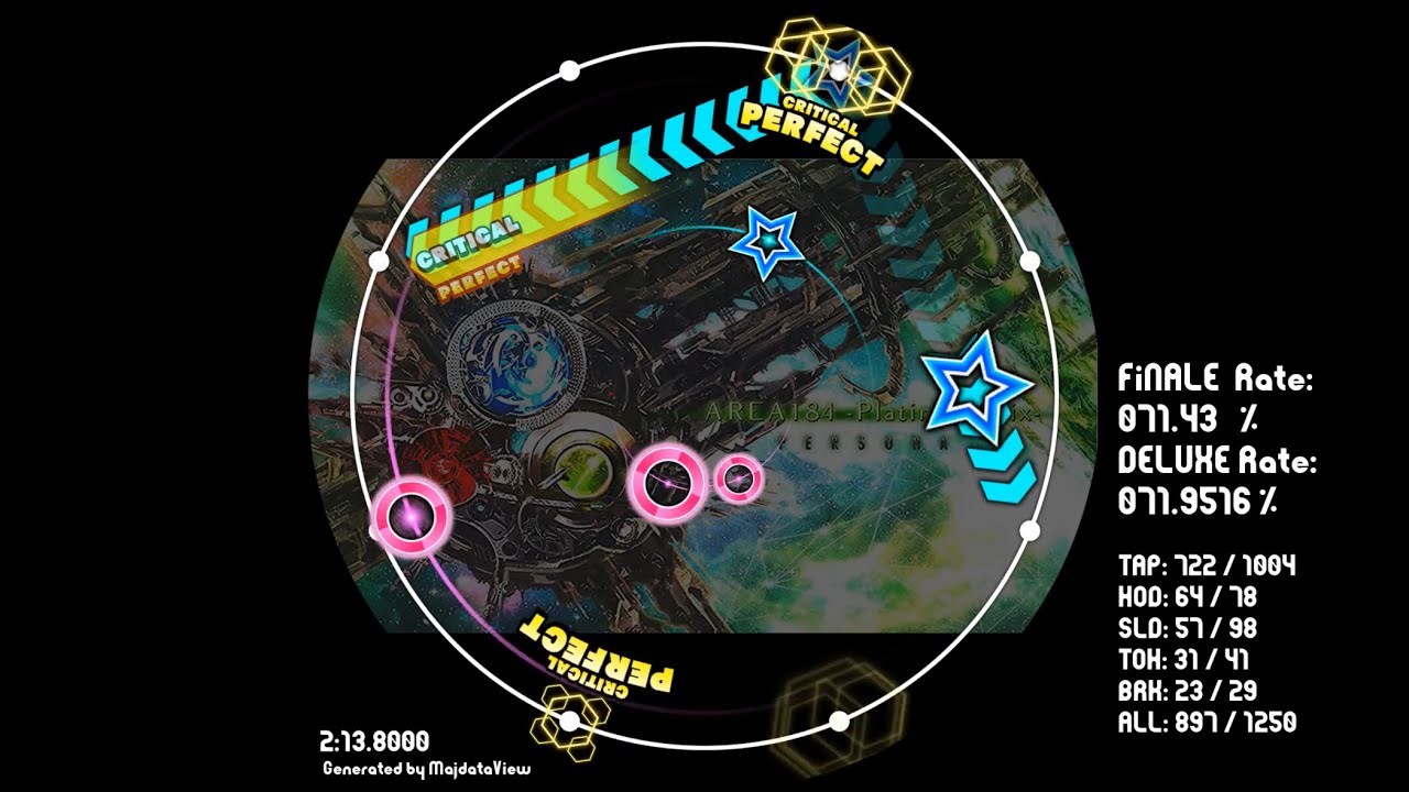 【maimai fanmade創作譜面】Area184 -Platinum Mix-/ Persona（でらっくす）Master Lv.14