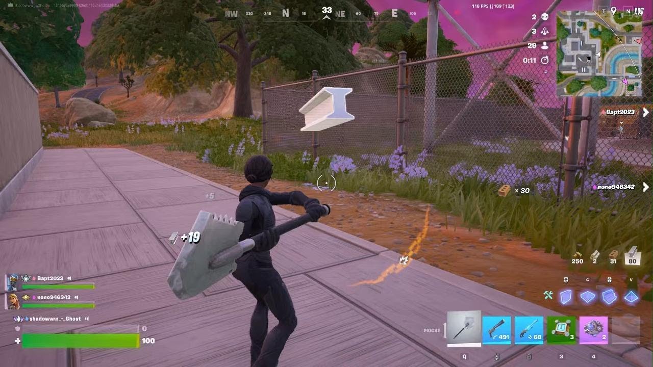 fornite recharge classe avec mes potes