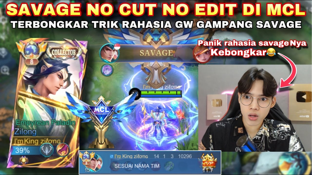 KETIKA ZILONG SAVAGE DI MCL NO CUT NO EDIT, ROTASI SUPER AGRESIF🔥| Mobile legends