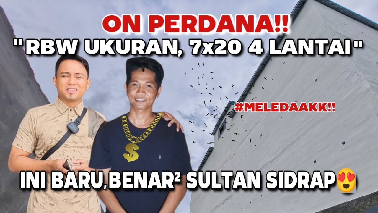 Meledaakk!! RBW sultan Sidrap Ukuran 7x20 4 lantai Void Tengah | simak tata ruang yg benar👍👍