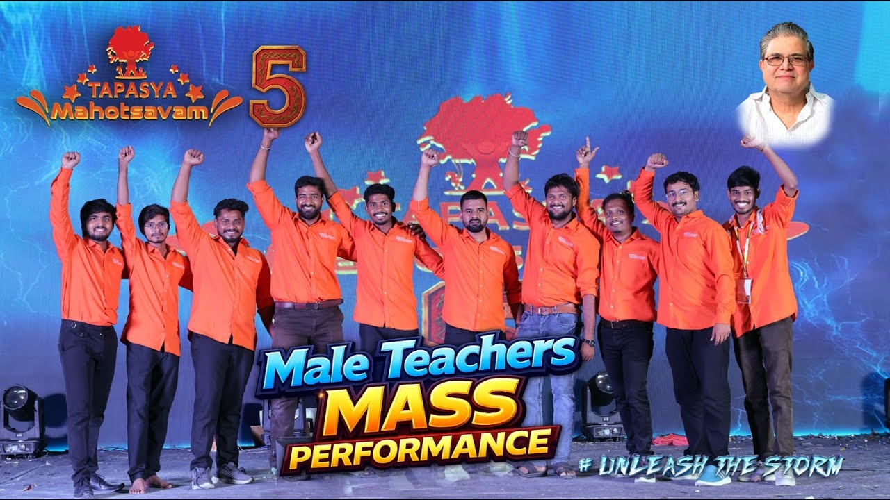 Male Teachers MASS Performance by Dr.Basheer's TAPASYA SCHOOL @TAPASYA MAHOTSAVAM 5