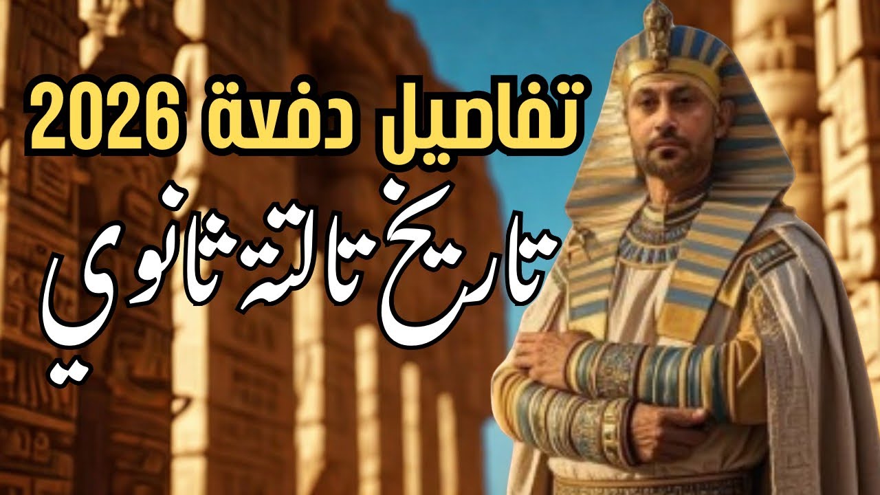 تفاصيل شرح منهج التاريخ 3 ثانوي 2026 📚 الخطة الكاملة للمنهج الجديد لدفعة 2026