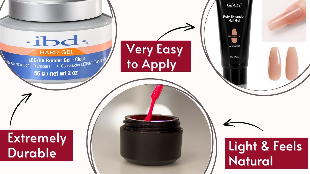 Soft Gel Vs Hard Gel Vs Polygel - Differences