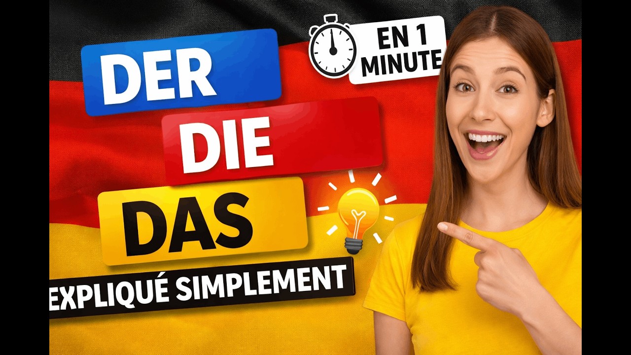 DER DIE DAS expliqué simplement (allemand débutant) en 1 minute