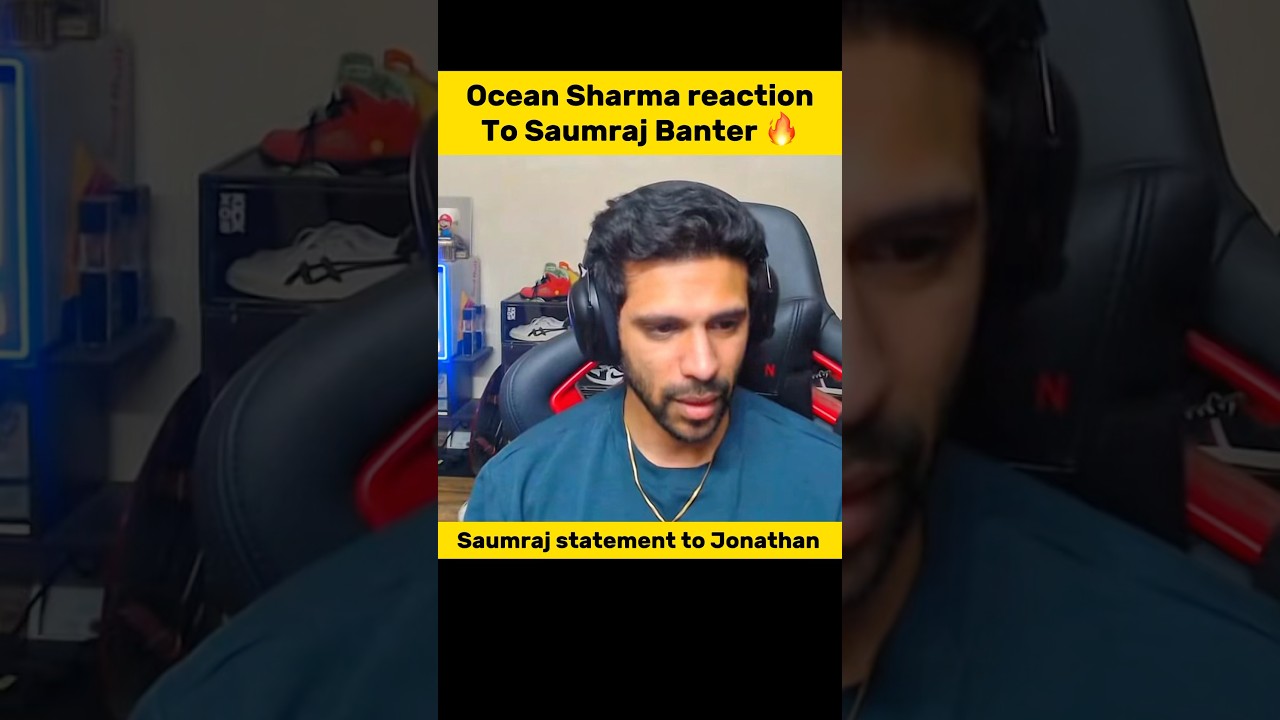 Ocean sharma reaction to saumraj 🔥 #bgis2025 #bgmi #jonathangaming #godlike #shorts #shortvideo