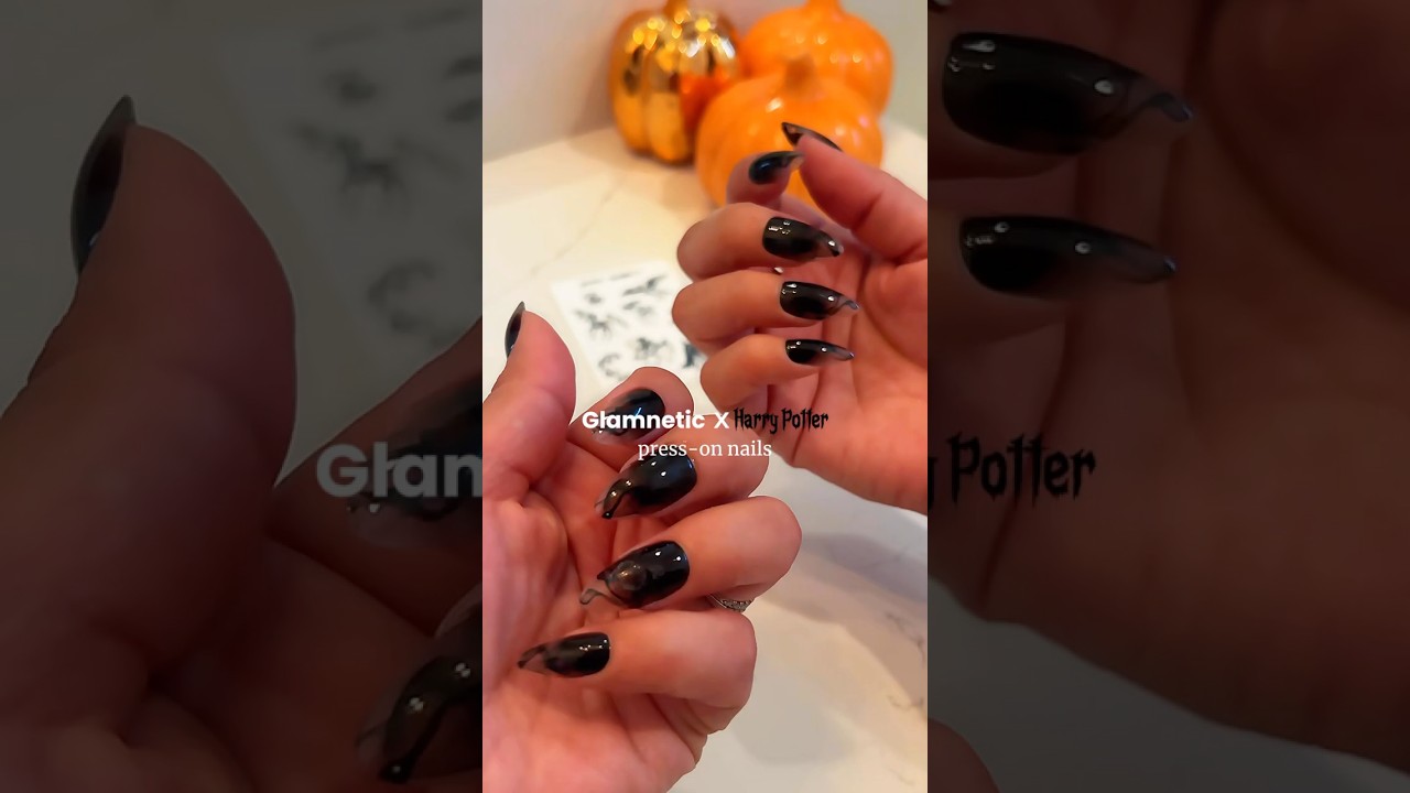 ✨Glamnetic x Harry Potter Press-On Nails | DEMENTOR Look🪄