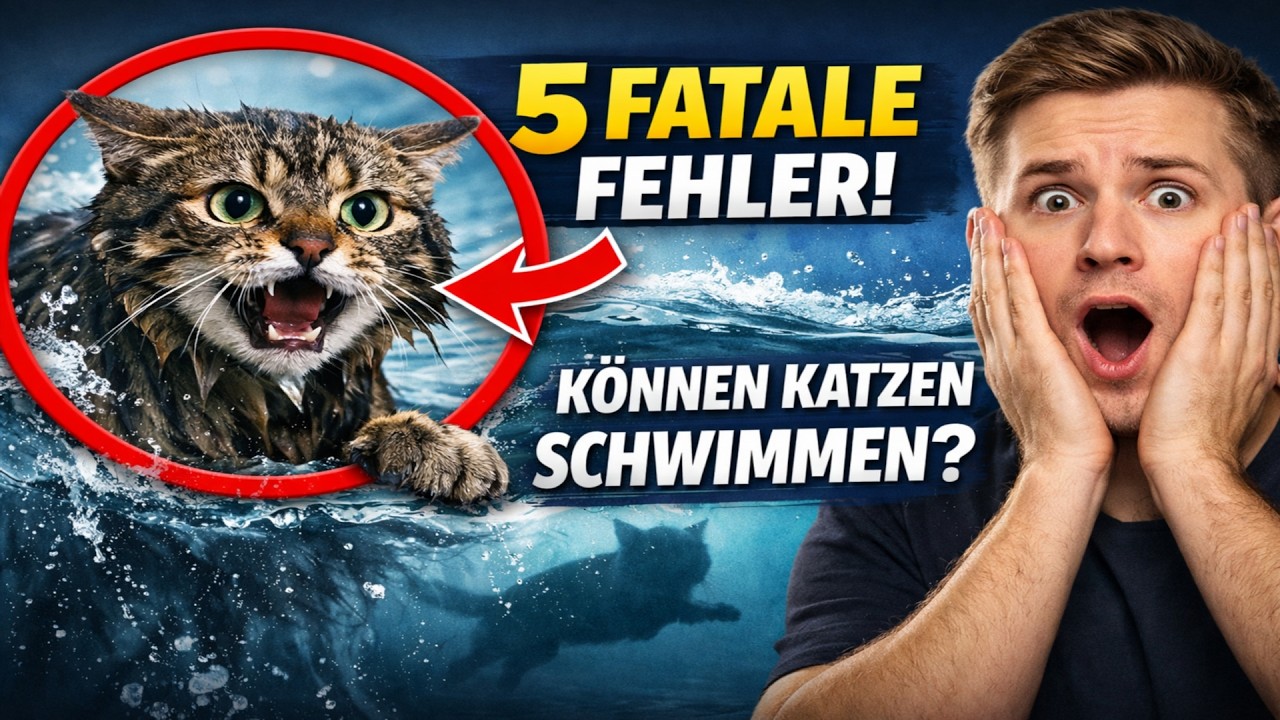 DEIN KATER hasst Wasser? 🙀 5 FATALE Fehler, die du machst & die WAHRHEIT über schwimmende Katzen!