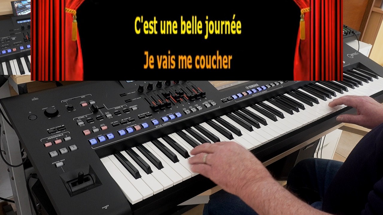 C'est une belle journée de Mylène Farmer - Karaoké par Fred sur Yamaha Génos 2