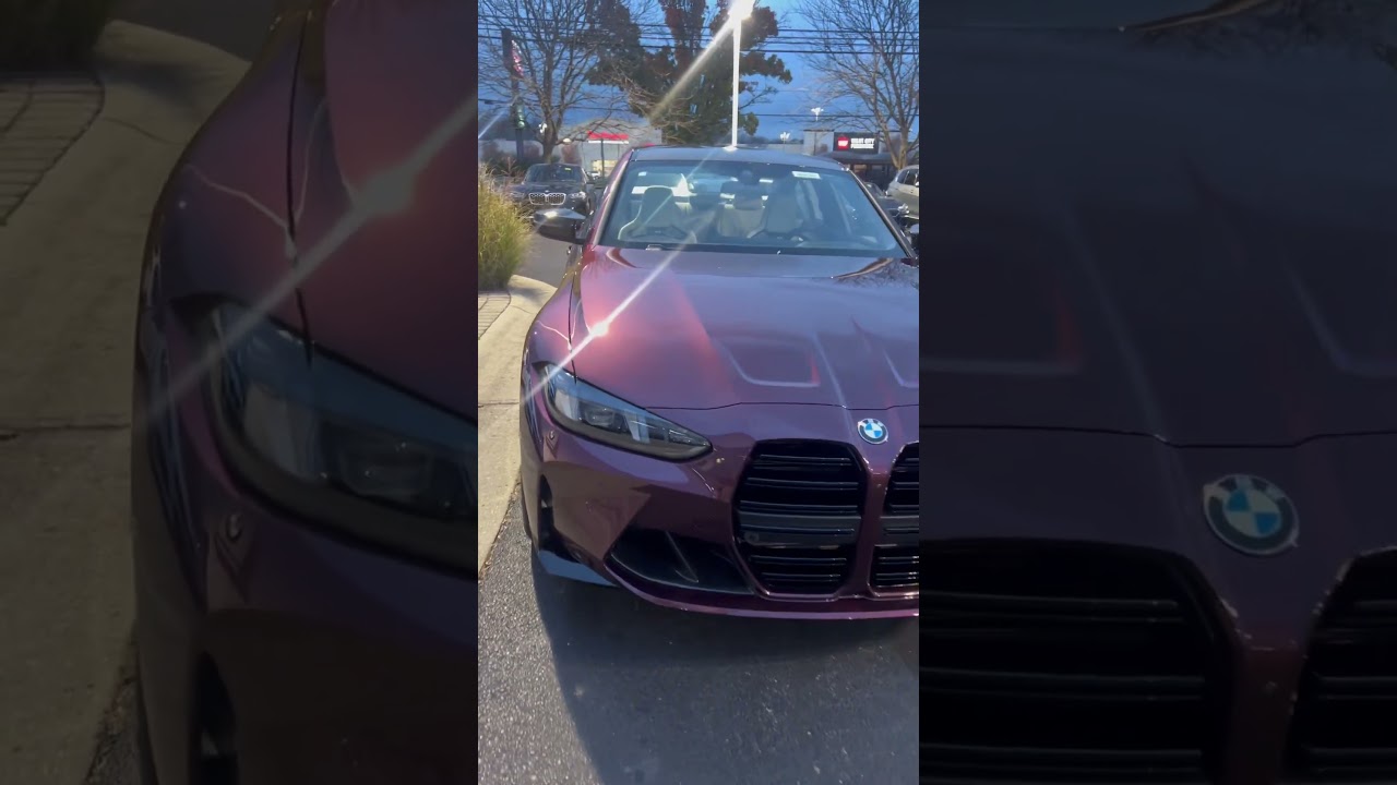 2025 BMW G80 M3 Wildberry individual color - Walkaround + Exhaust rev #individual #bmw #m3 #g80
