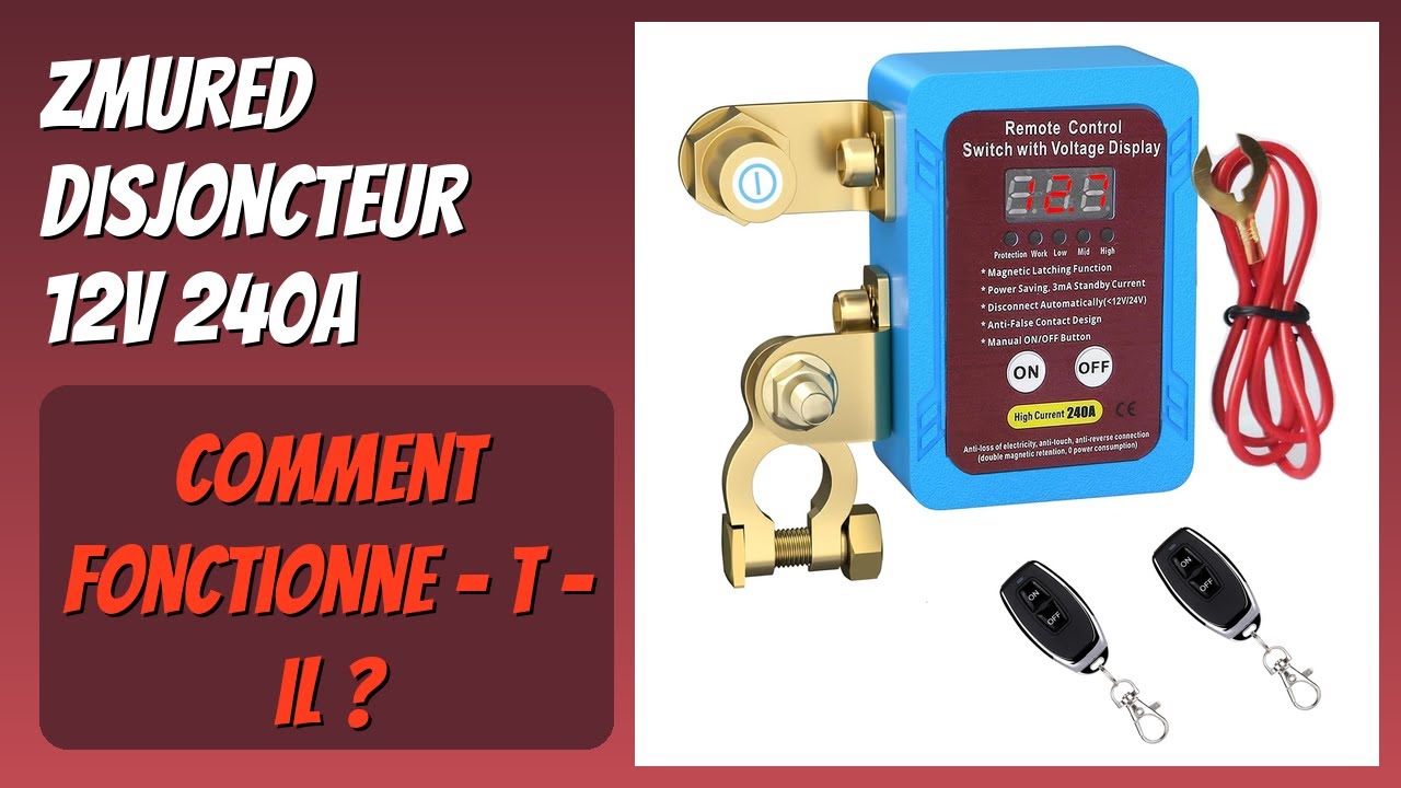 AVIS (2026) : ZMURED Disjoncteur 12V 240A. DÉTAILS