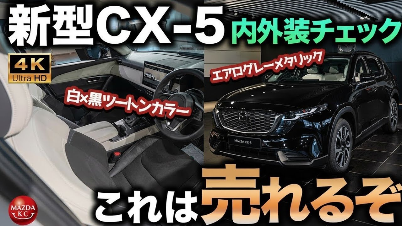 【売れ筋!?】新型CX-5の中間グレード？実車を徹底的にチェック！まさかの右ハンドル仕様でイメージ膨らむ！｜ALL NEW CX-5(海外仕様車)