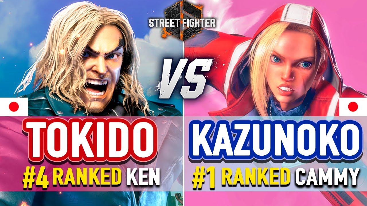 SF6 🔥 Tokido (#4 Ranked Ken) vs Kazunoko (#1 Ranked Cammy) 🔥 SF6 High Level Gameplay