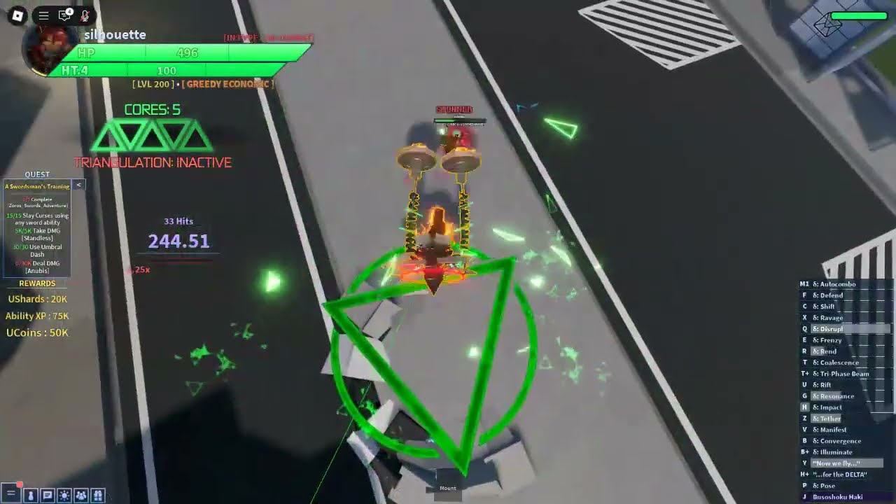AUT | Delta 290 damage true combo (Roughly) | (OUTDATED)