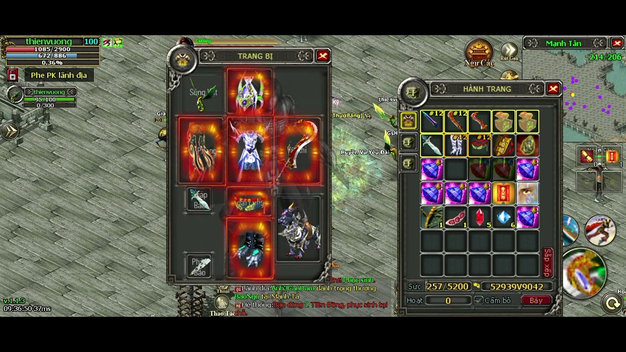 pk phong thần mobile LCG