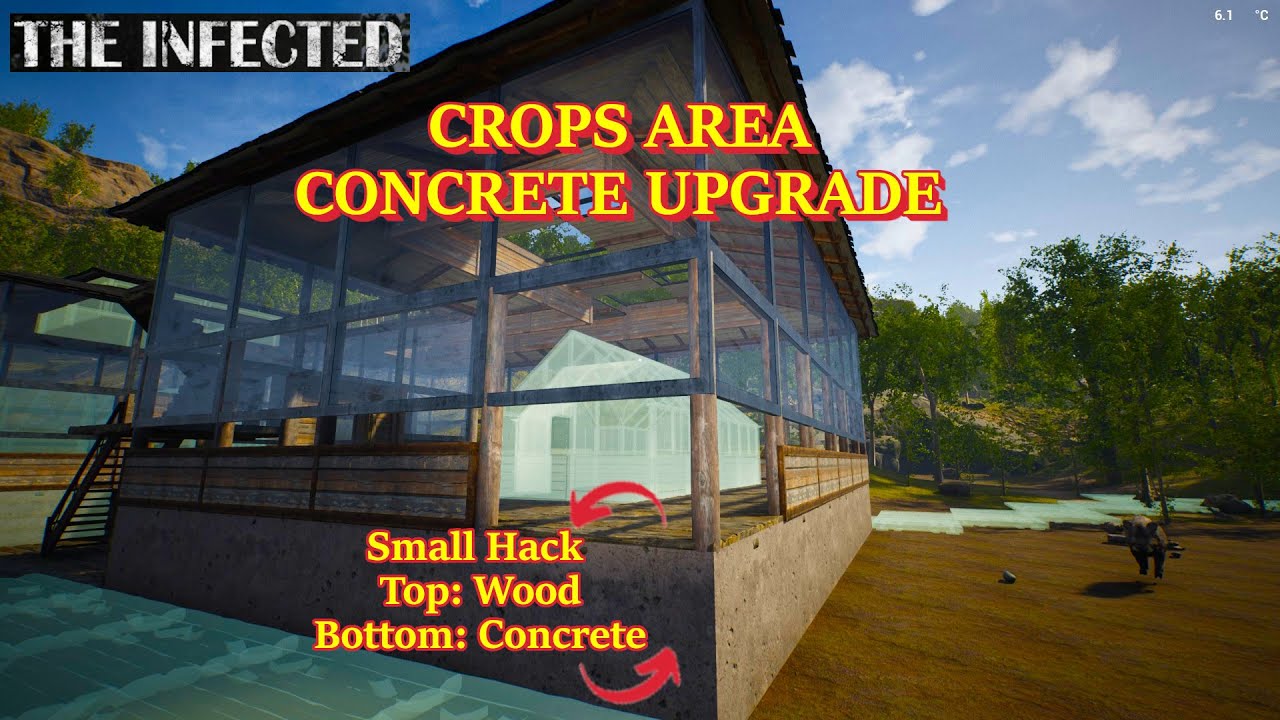 Epic Build Hack & Crops Area Concrete Upgrade | The Infected Gameplay Ep 66