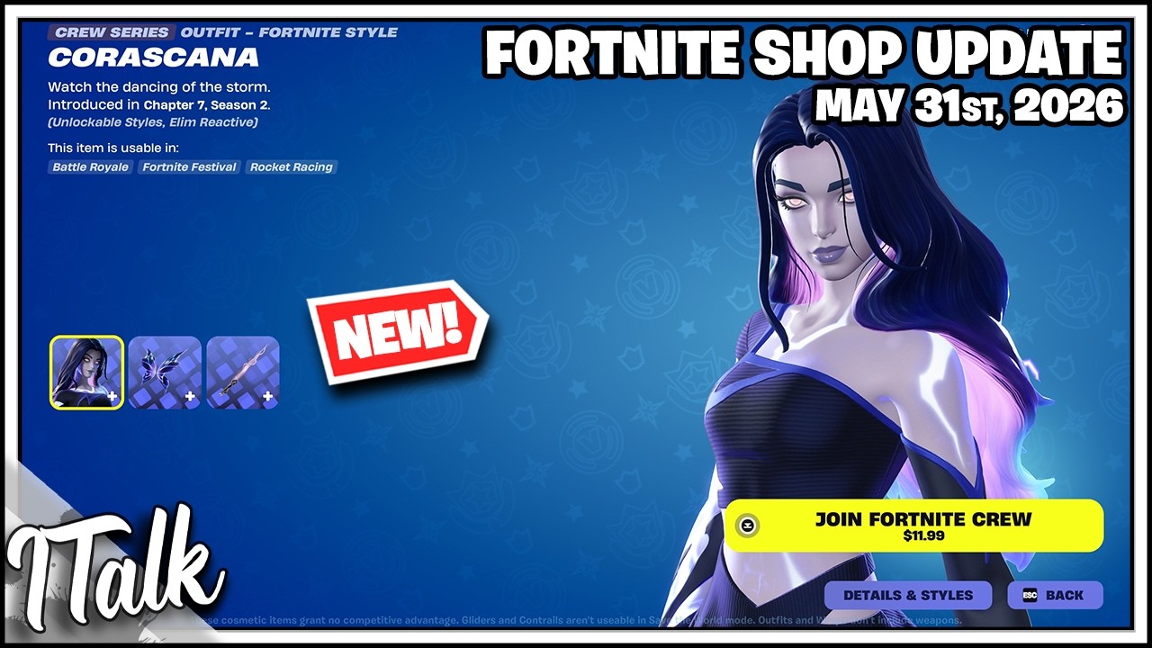 В магазине Fortnite *НОВИНКА*! Возвращаются скин Корасканы и настраиваемый скин Мандо! [31 мая 20...