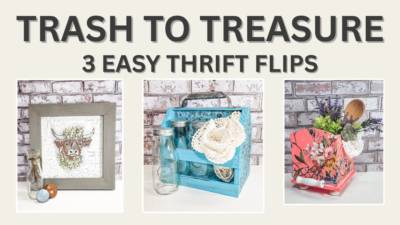 Trash to Treasure Thrift Flip | DIY Thrift Store Makeover