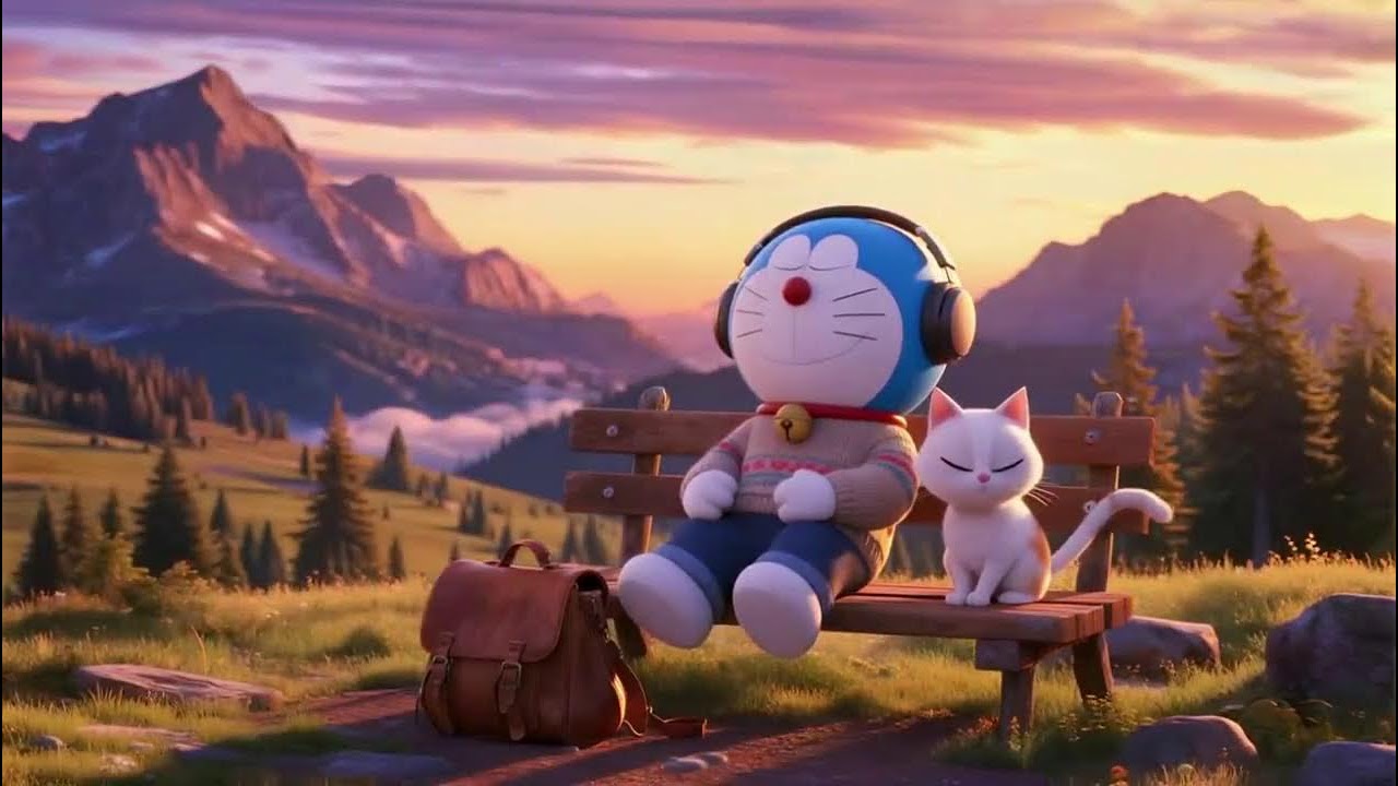 Time Machine Vibes 🍀 Doraemon Lofi Mix – Deep Focus & Calm Energy