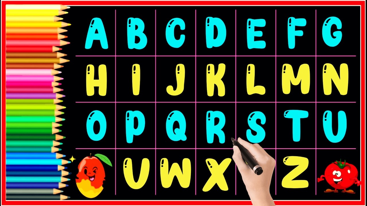 A for apple | abcd | Learn Alphabet | A to Z ABC phonics song nursery rhymes  | Ep72