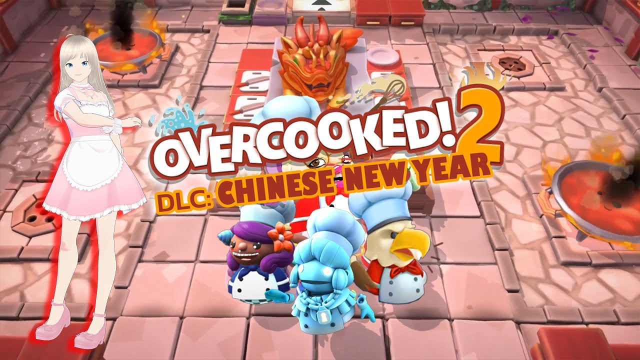 🔴 Live 2K [Overcooked! 2] DLC : Chinese New Year With Yuuta Natsuki and Friends #2