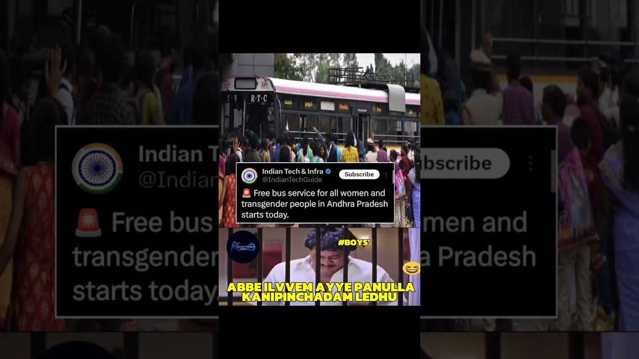 FREE BUS  SERVICE START ANDHRAPRADESH FOR ALL WOMEN #freebus #apgovt #women #bus