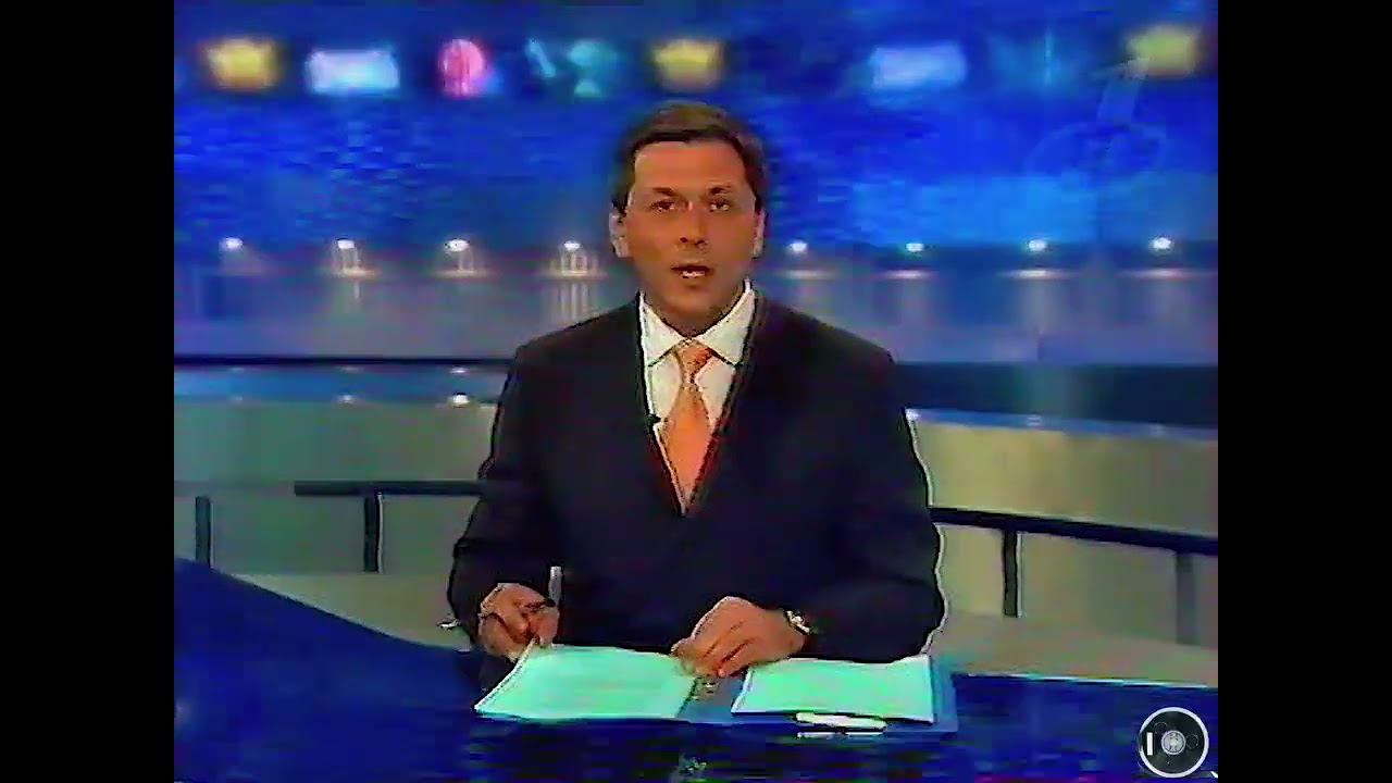 Ночные новости на телеканале ОНТ .  2002г.